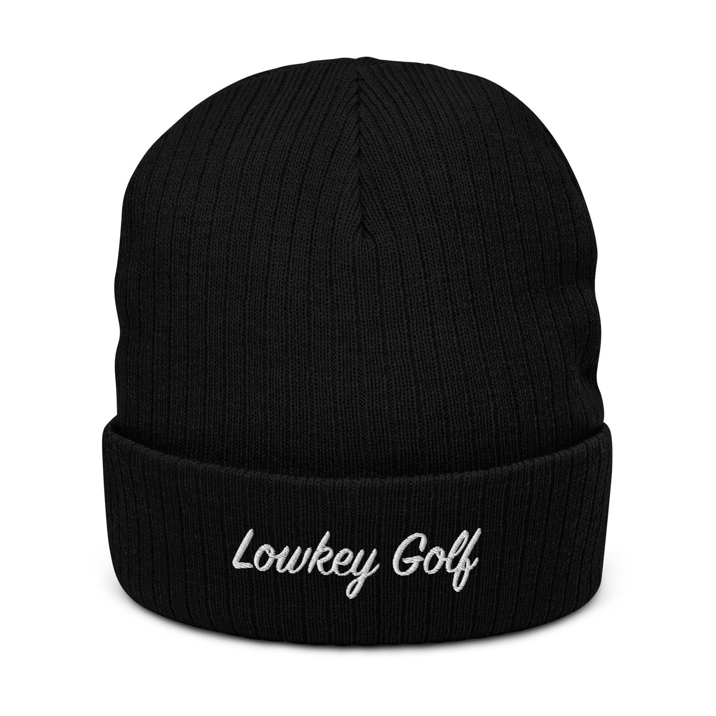 Lowkey Signature Ribbed knit beanie