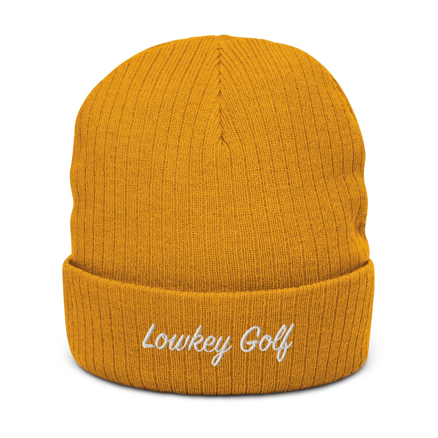 Lowkey Signature Ribbed knit beanie