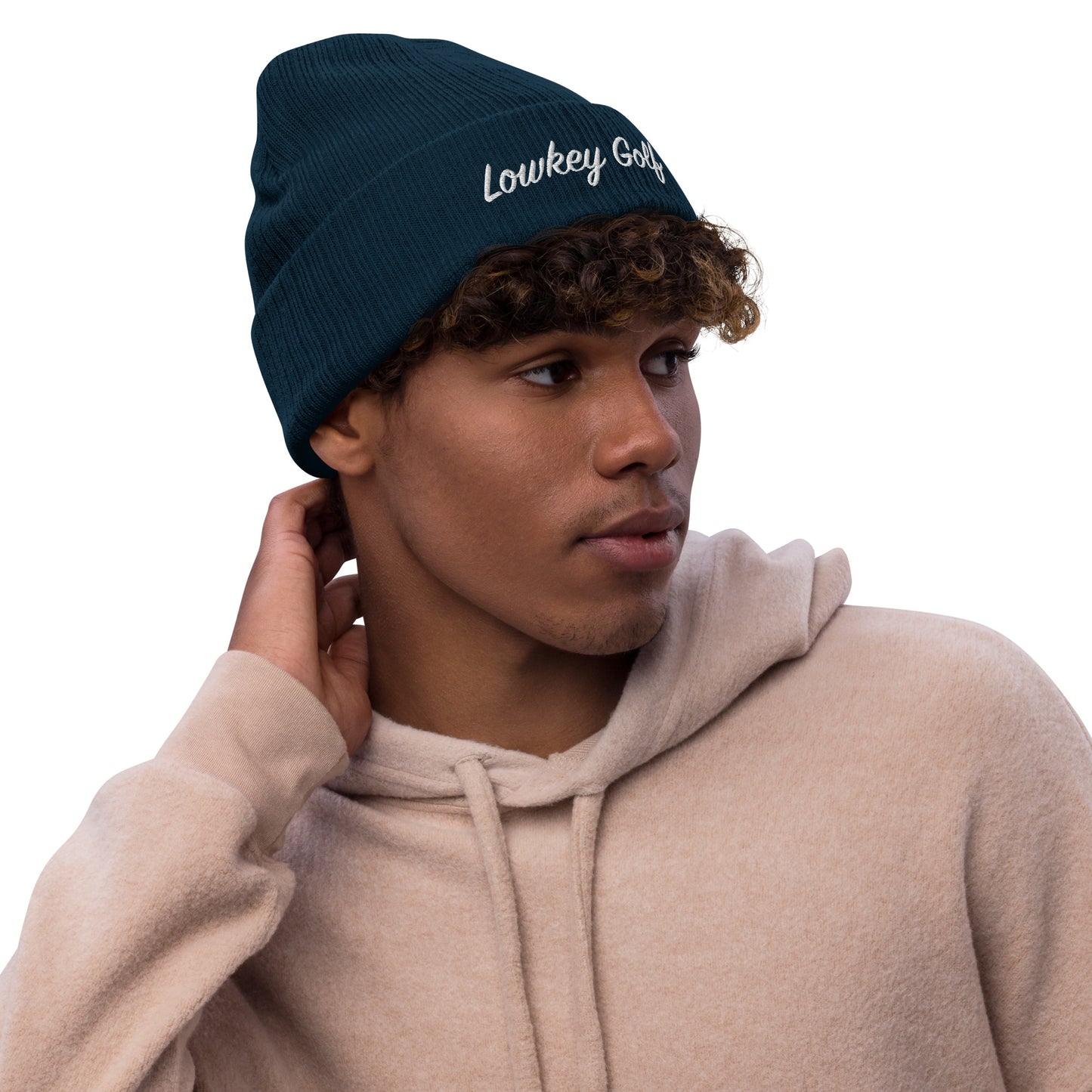 Lowkey Signature Ribbed knit beanie