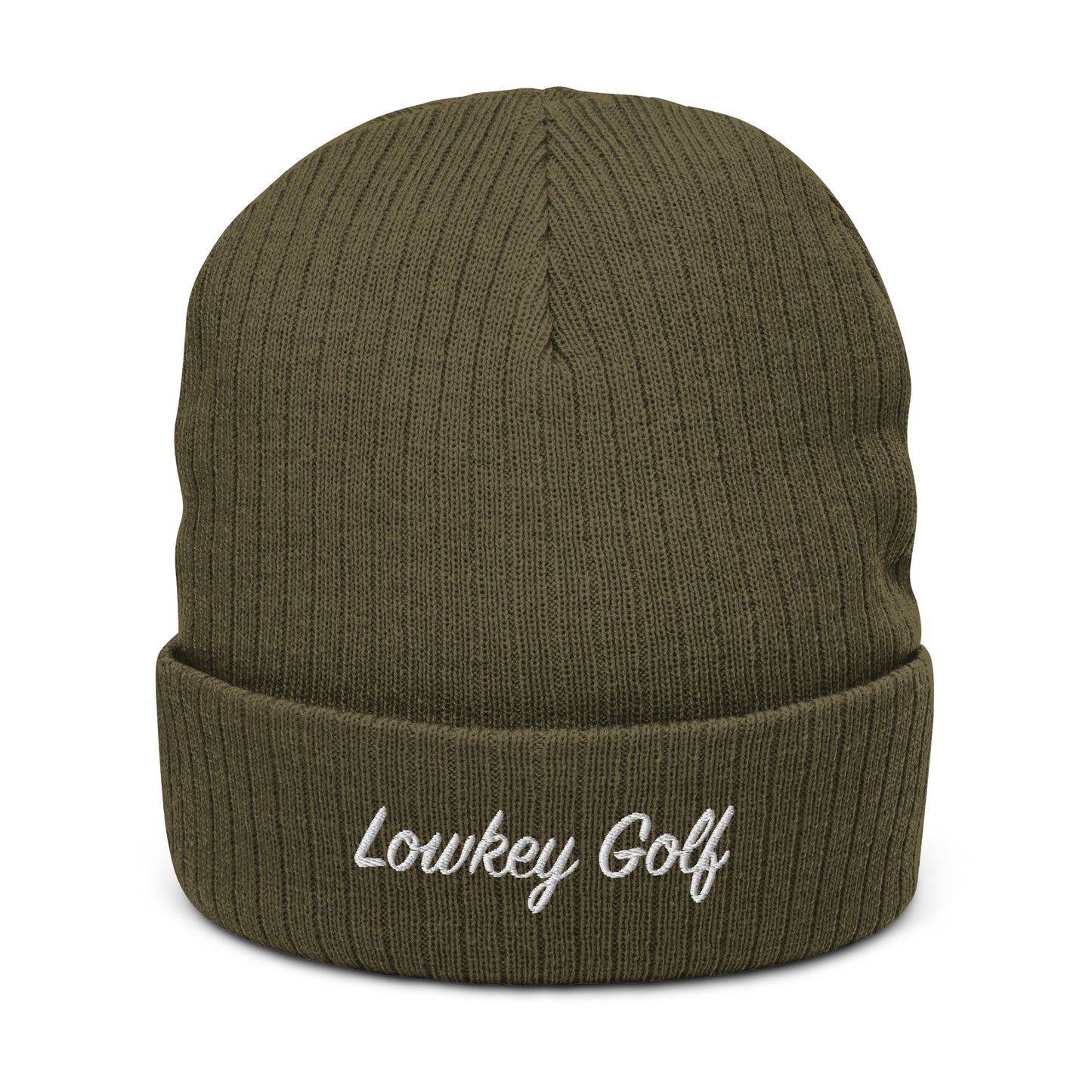 Lowkey Signature Ribbed knit beanie