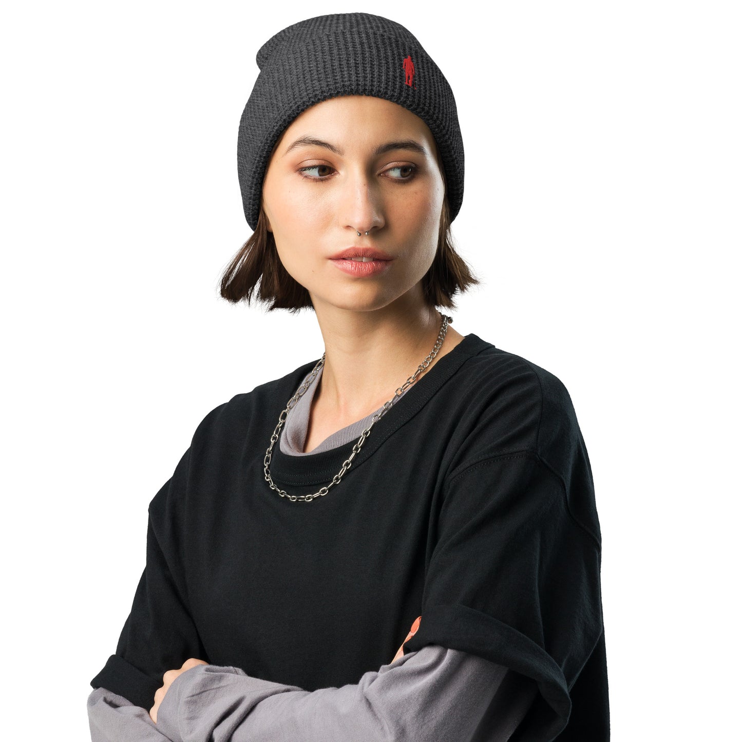 Lowkey Logo Waffle beanie