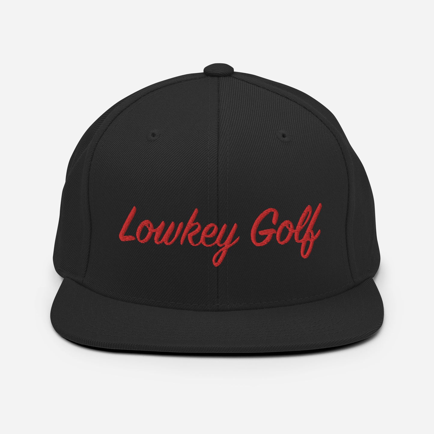 100yd Red Lowkey Golf Snapback