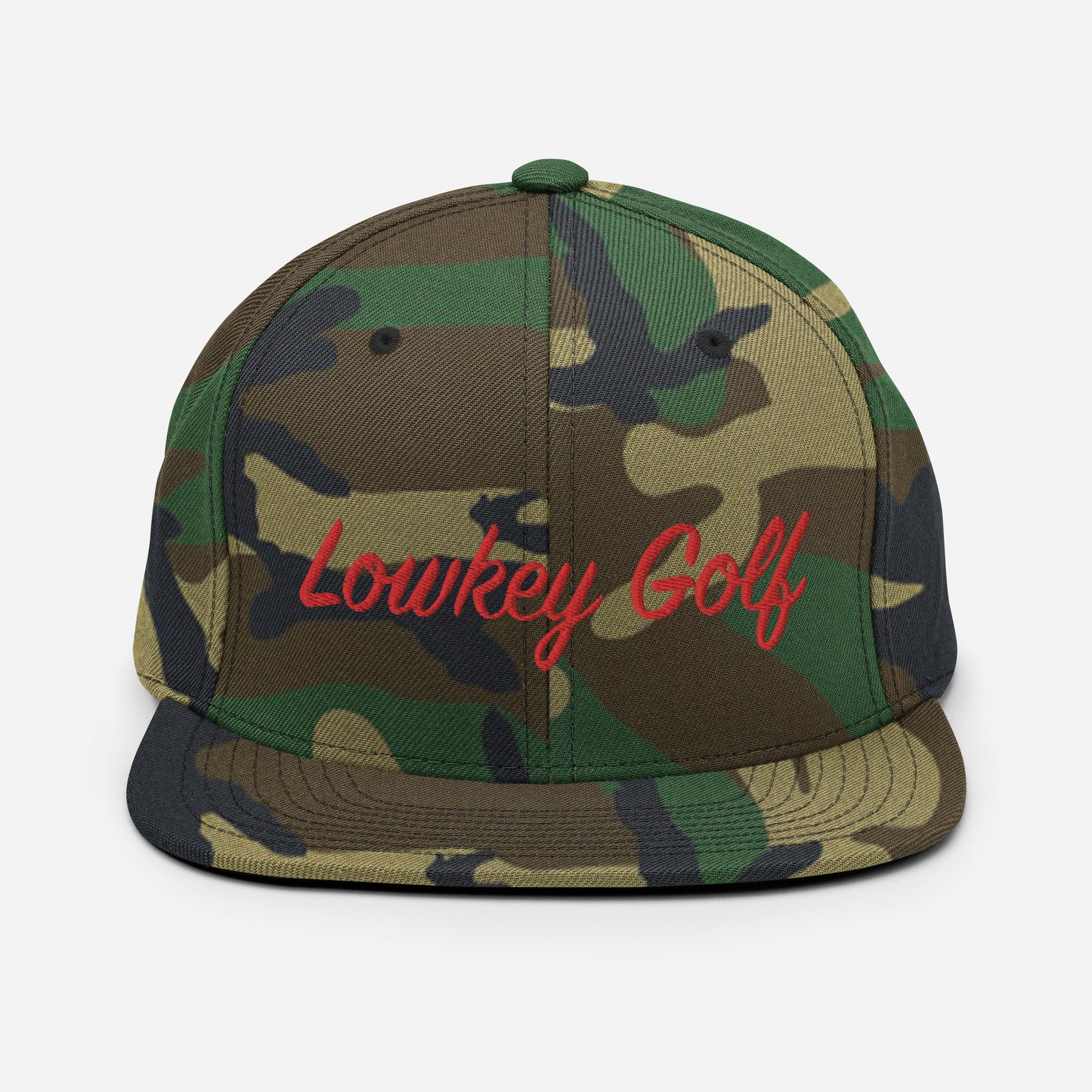 100yd Red Lowkey Golf Snapback