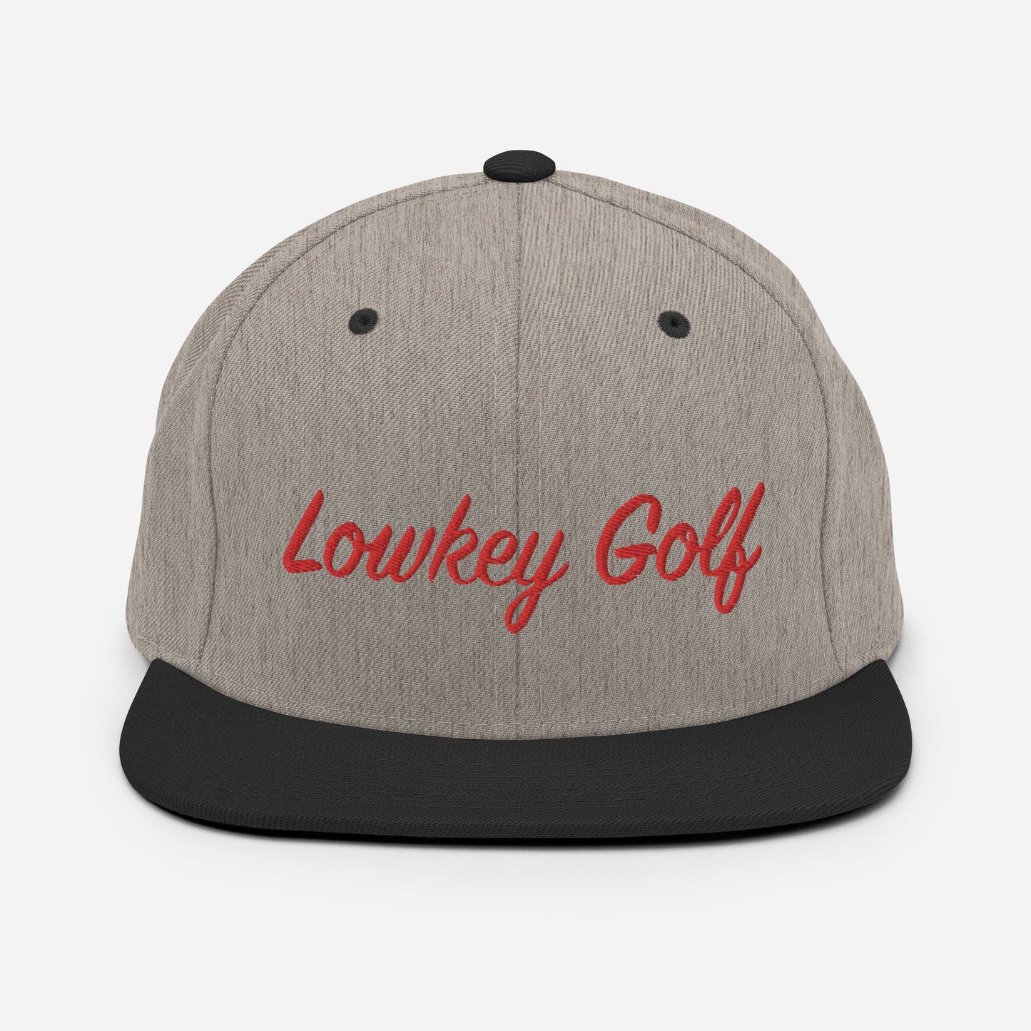 100yd Red Lowkey Golf Snapback