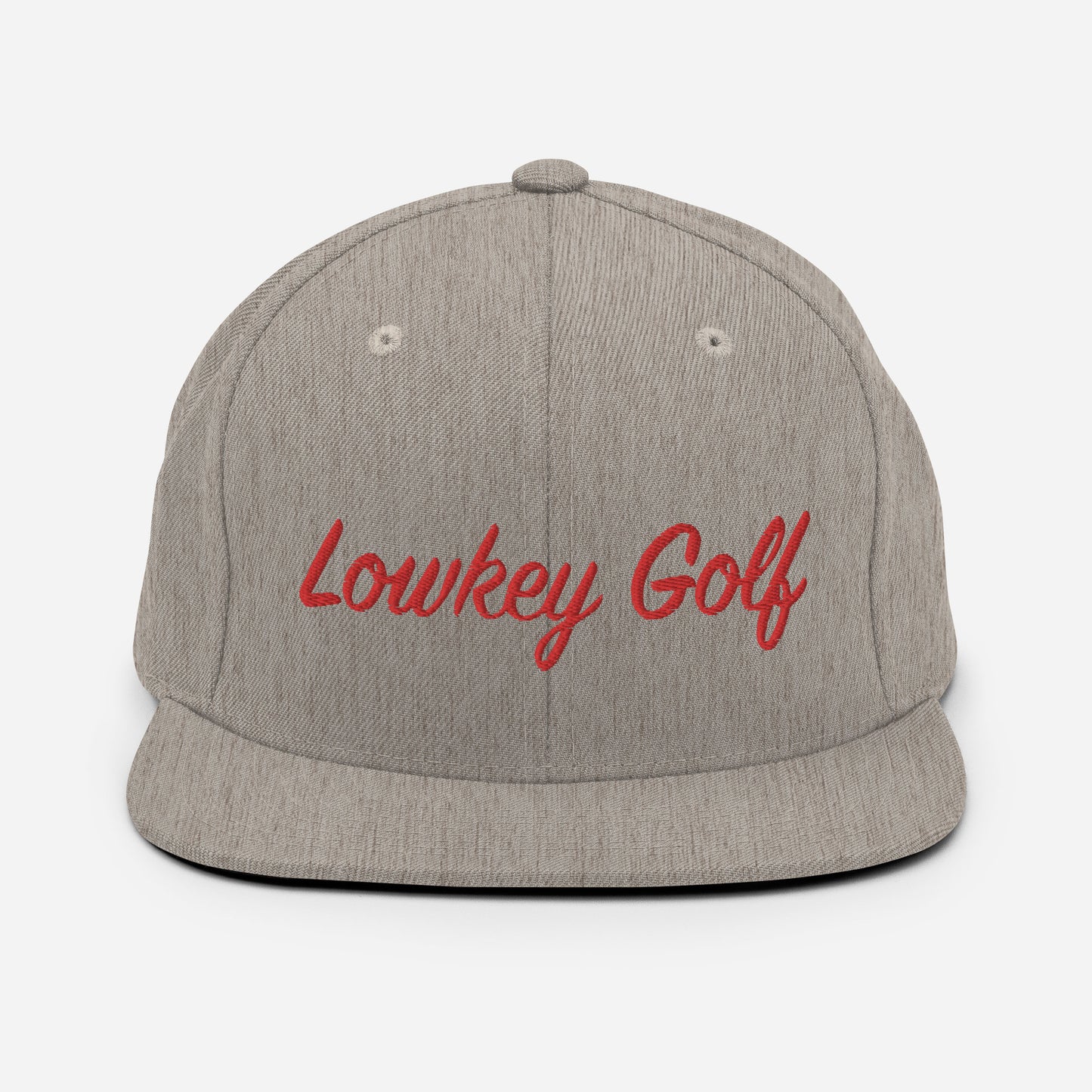 100yd Red Lowkey Golf Snapback