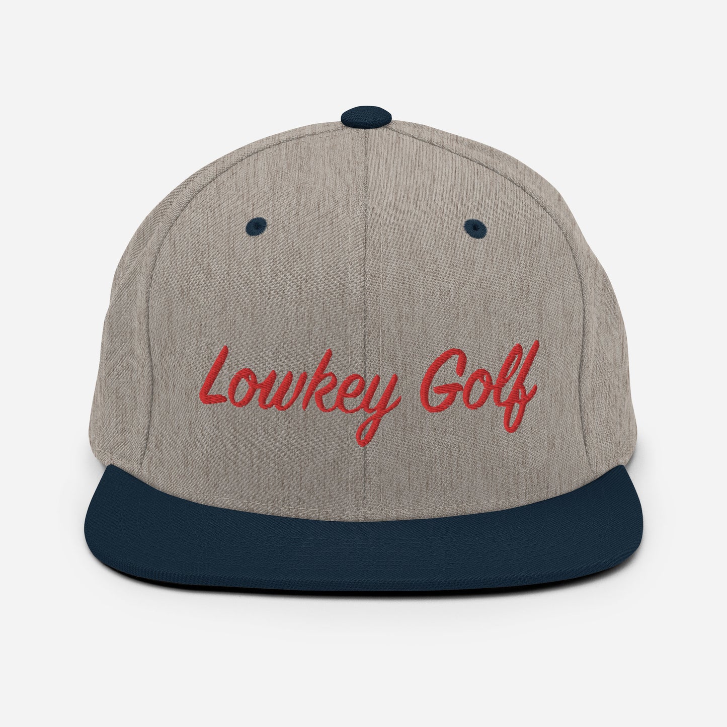 100yd Red Lowkey Golf Snapback