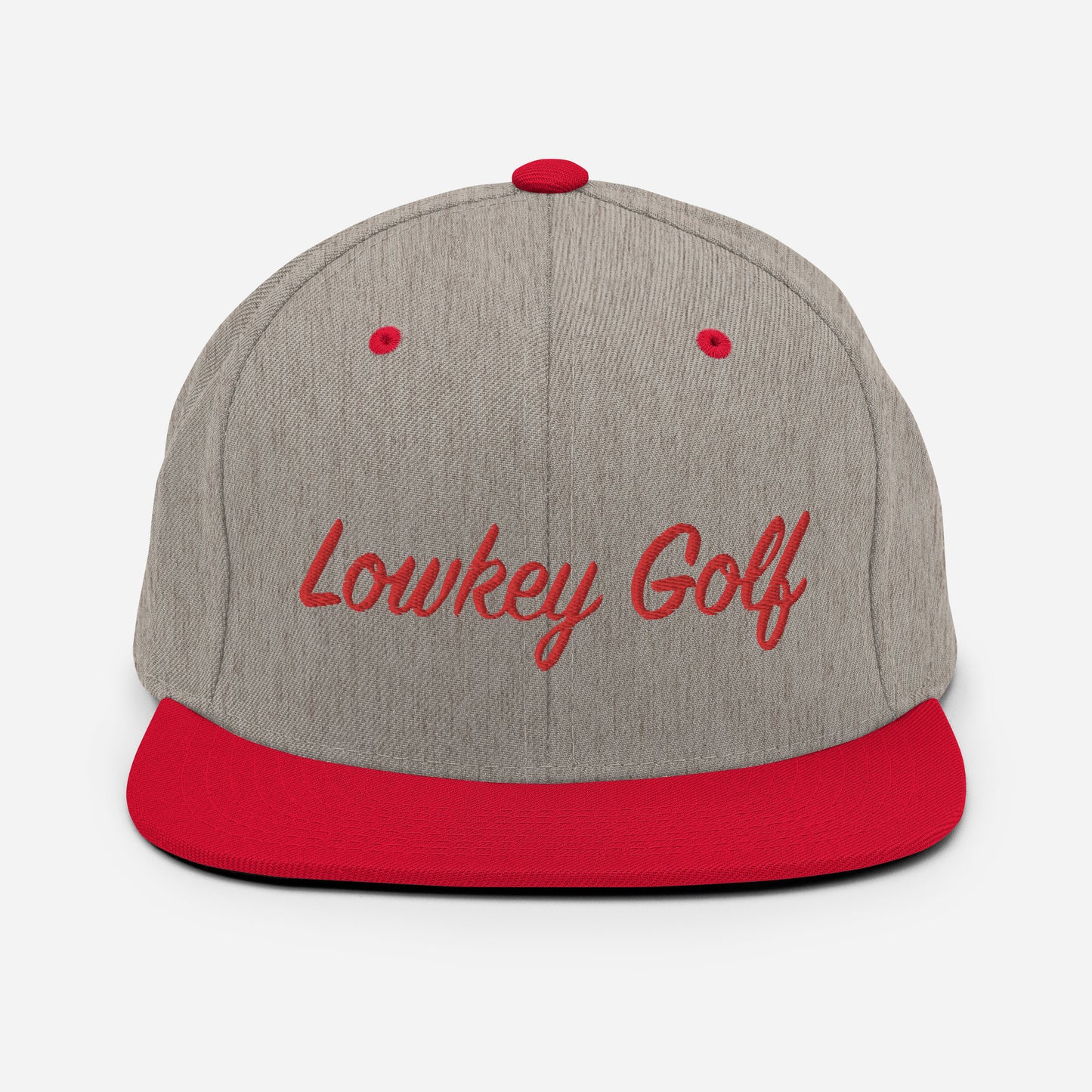 100yd Red Lowkey Golf Snapback