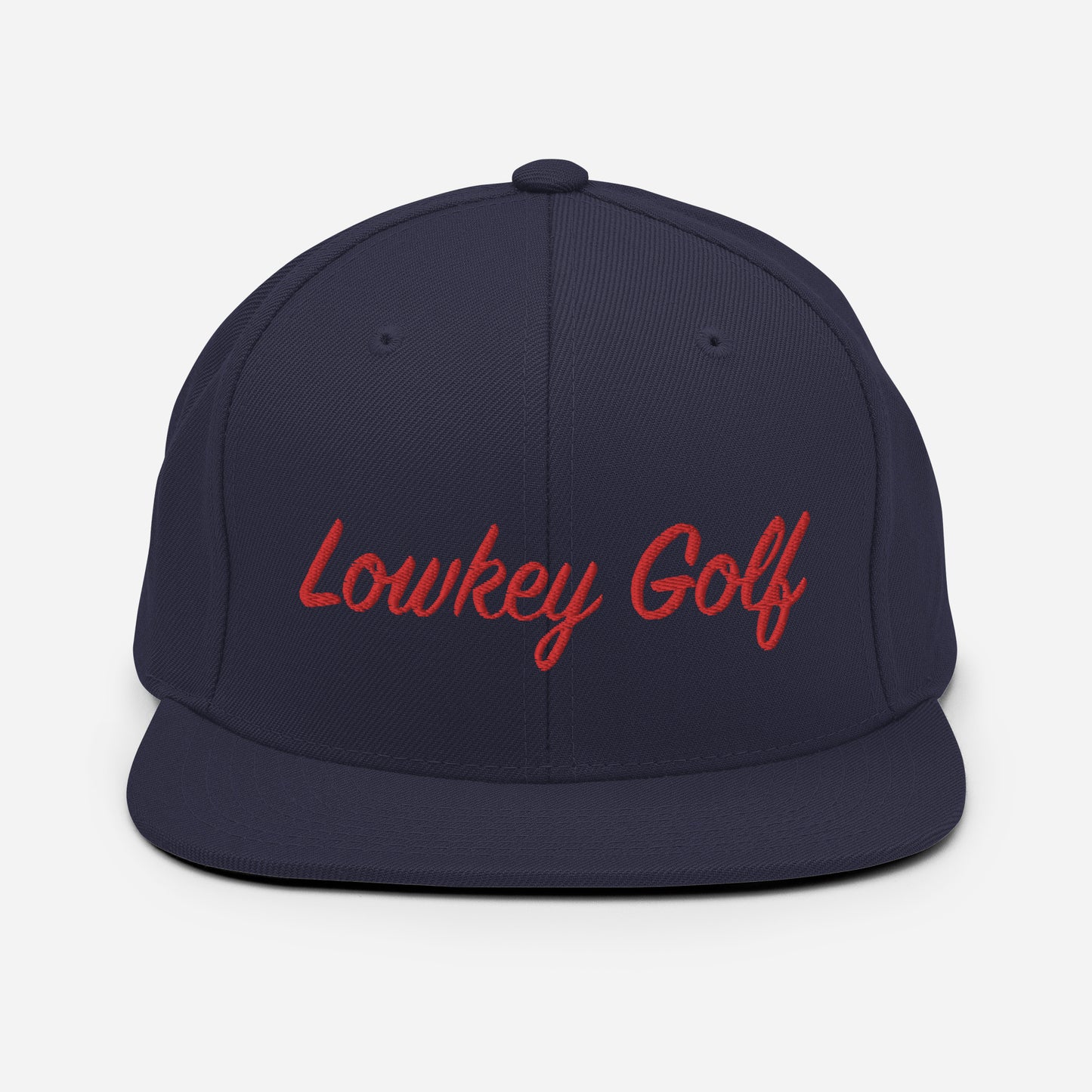 100yd Red Lowkey Golf Snapback