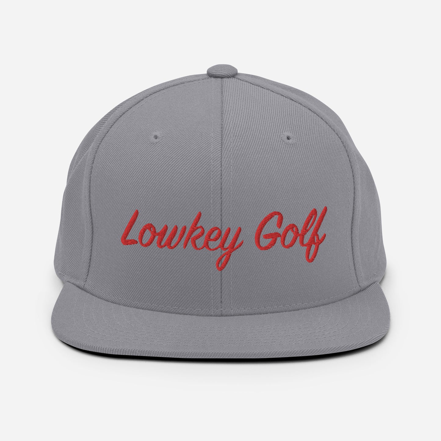 100yd Red Lowkey Golf Snapback