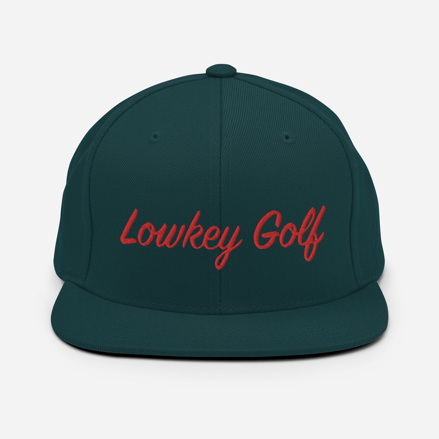 100yd Red Lowkey Golf Snapback