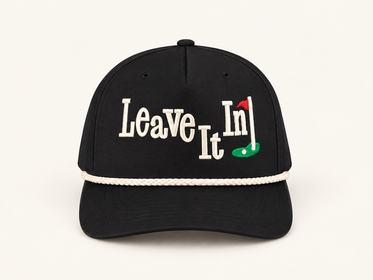 Leave It In Rope Cap - Black