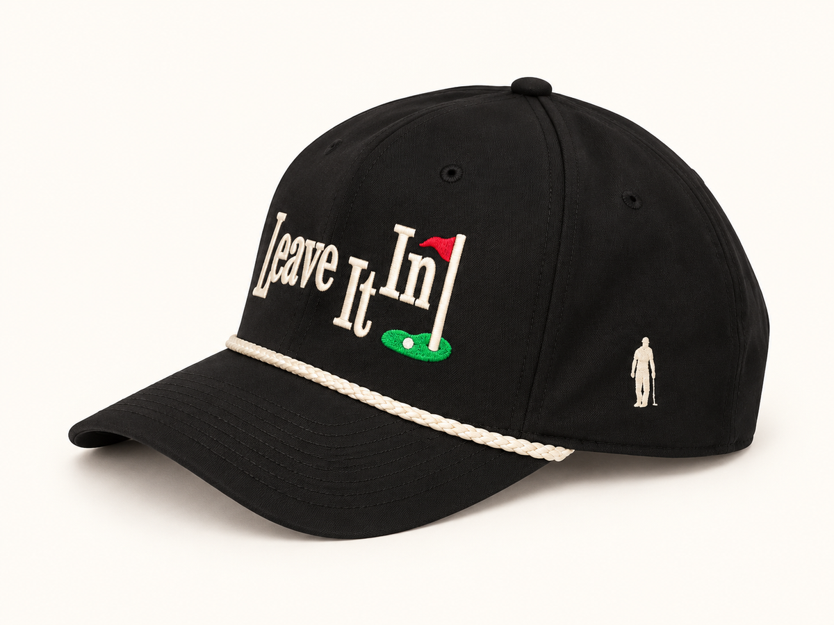 Leave It In Rope Cap - Black