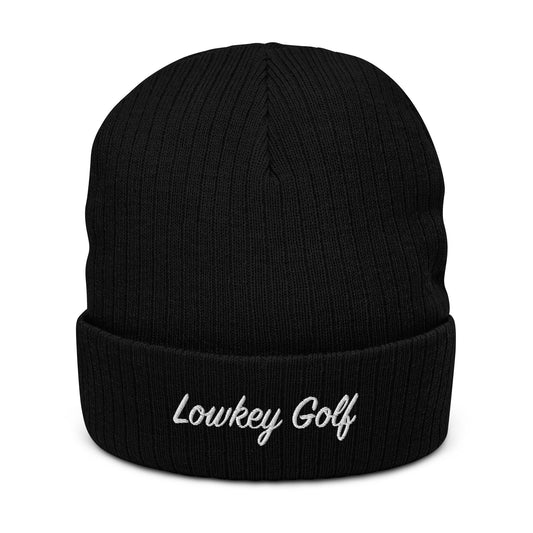 Lowkey Signature Ribbed knit beanie